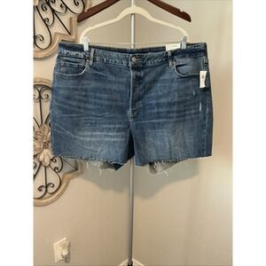 Old Navy OG Straight High Rise Button Fly 5-pocket Jean Shorts 5" Inseam Size 24